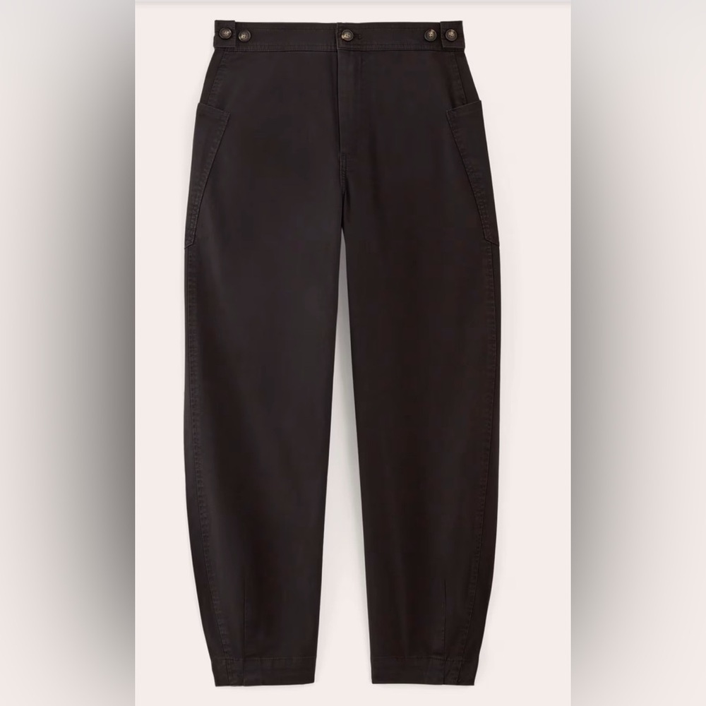 NWT Everlane The Barrel Pants Black